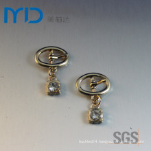 Oval Pin Buckles with Pendant and Drops for Shoes Bags and Garments
